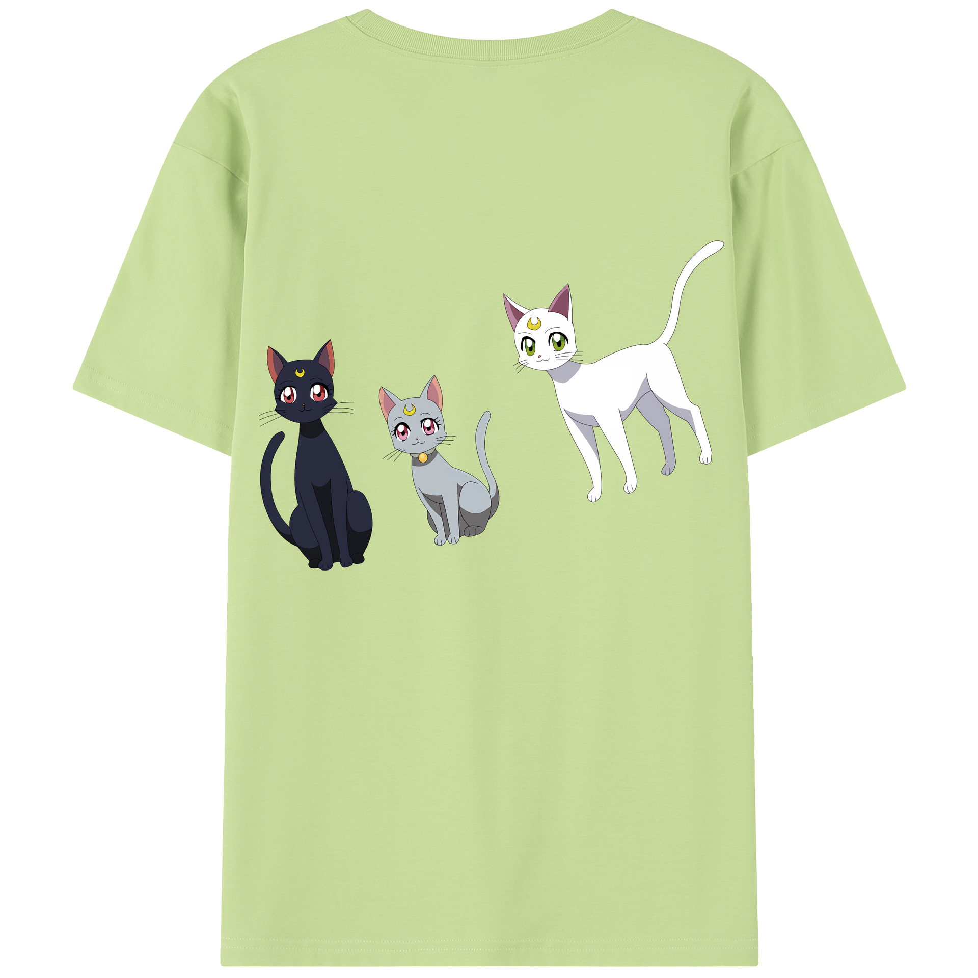 （画像用） 美少女戦士セーラームーン Sailor Moon 綿100％半袖Tシャツ（背面プリント）
